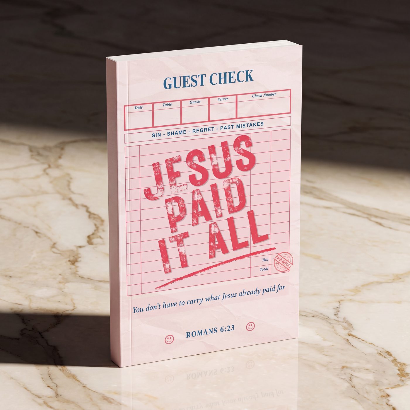 Jesus Paid It All on marble